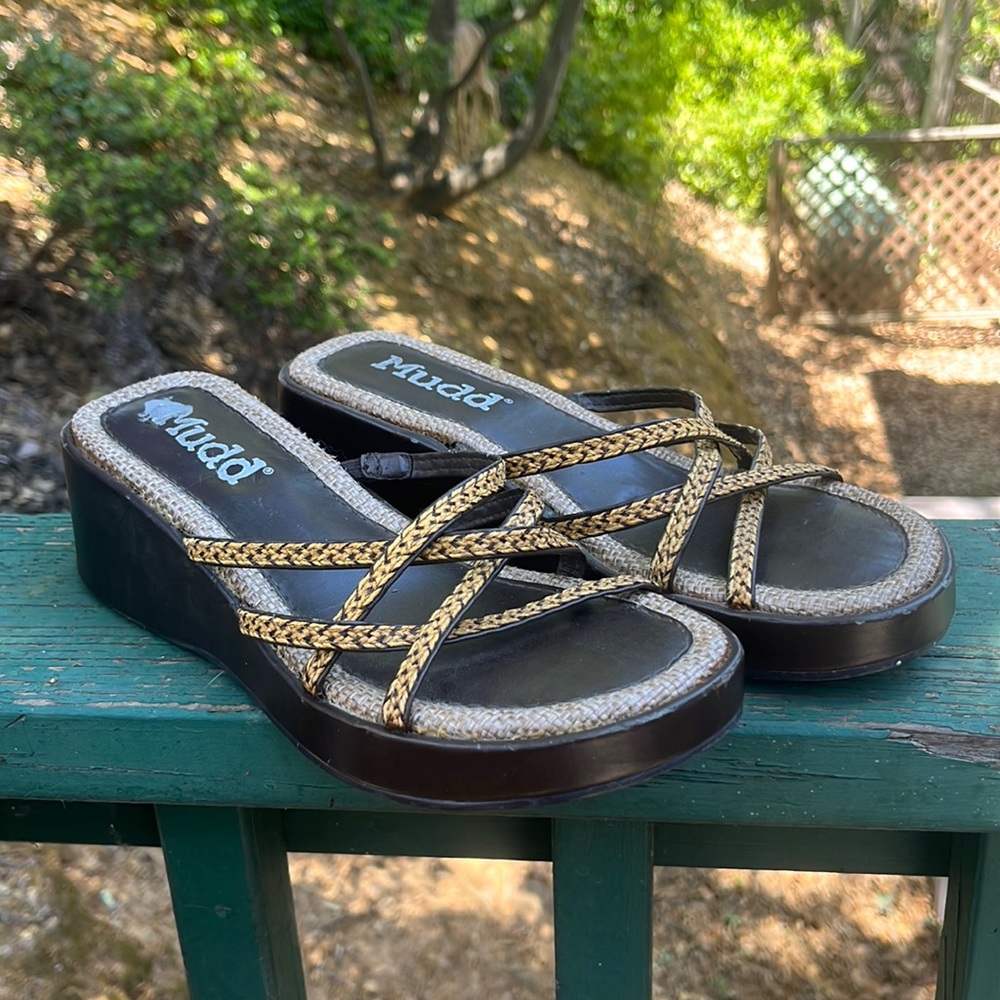 Vintage Mudd Sandal Wedges